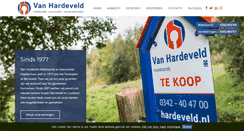 Desktop Screenshot of hardeveld.nl