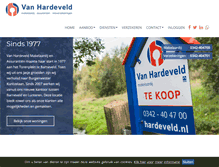 Tablet Screenshot of hardeveld.nl